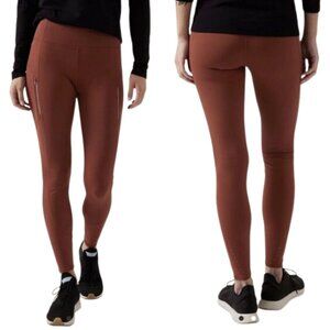 Athleta Rainier High Rise Legging Women's 3X Brown Active Workout Athletic Plus